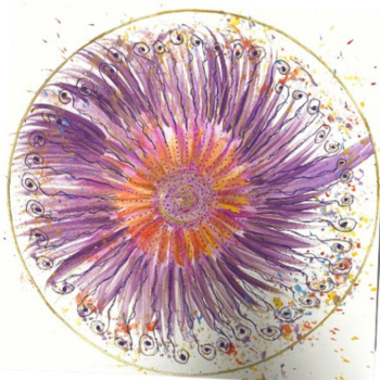 Mandala à 9 branches